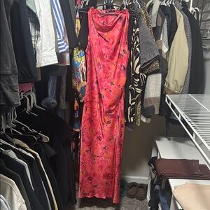 Zara Floral satin dress